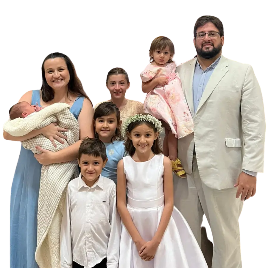 Laura Padilha e sua família